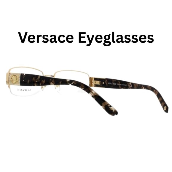 New unisex Gold Versace VE 1175B Eyeglasses Clearance - Picture 4 of 4